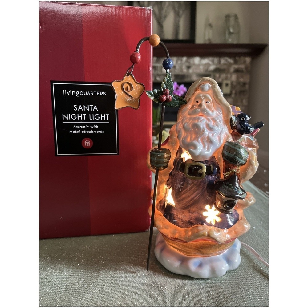 Living quarters Santa Night Light Rare With Box~EUC - Picture 2 of 10